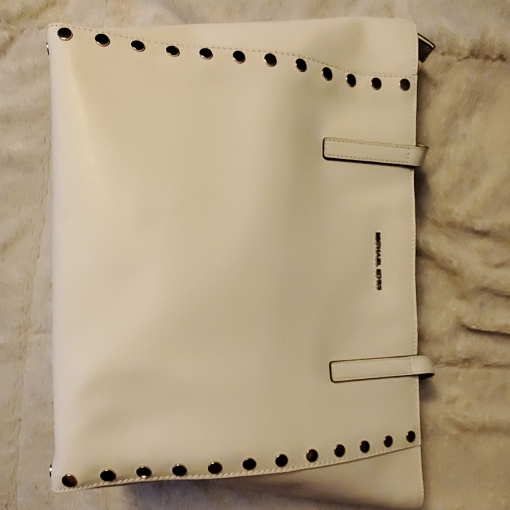 NWT Michael kors Rivington Stud Tote - Optic White